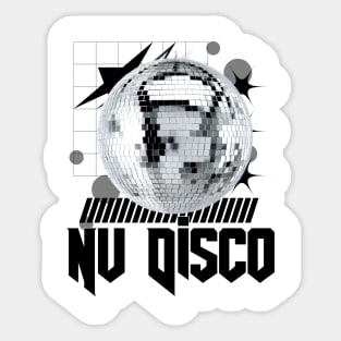 NU DISCO - ball (black) Sticker